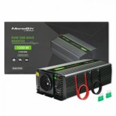 Qoltec Monolith maitinimo adapteris/ inverteris Auto 1200 W Juodas