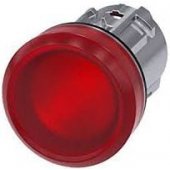 Siemens indikatoriaus galvutė 22 mm, raudona, metalinė (3SU1051