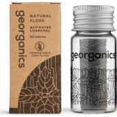 Georganics dantų siūlas su anglimi 50m