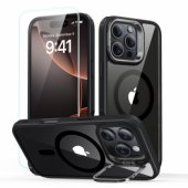 Classic Hybrid Kickstand Halolock MagSafe dėklas + stiklas iPhone 16 Pro