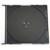 Plonas dėklas 1xCD, juodas