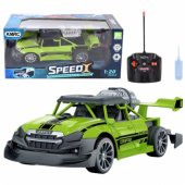 Nuotoliniu būdu valdomas RC automobilis 1:20, žibintai, dūmų efektas, žalias