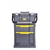[###1198###] Stanley dirbtuvės ant ratų – 2-in-1 juodos