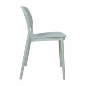 Chair MANGO 42,5x53,5xH79cm, greenish gray plastic