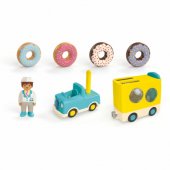 PLAYMOBIL 71702 Junior: Crazy Donut Truck with Stacking and Sorting Fu