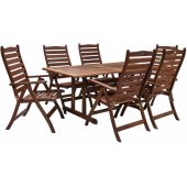 Venice Table and 6 Chairs Meranti