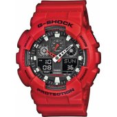 G-Shock GA-100B-4AER raudonas
