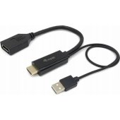 Adapter HDMI Displayport USB 0.15m Black 119039