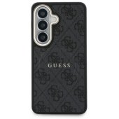 PU odos 4G Gold Frame magnetinis dėklas Galaxy S26 Plus, juodas