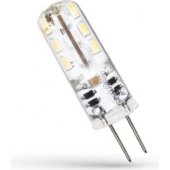 Spectrum LED G4, kapsulė, 12V, 1.5W, silikonas, šiltai balta (WOJ13117)