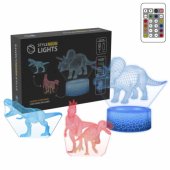 SNL117RGB LED lamp Light decoration Dinosaurs RGB 3D