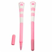 Cat Paw Gel Pen Blue Ink Pink Cap 16.5cm