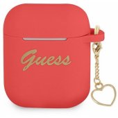 GUA2LSCHSR Silicone Case for Airpods / Airpods 2 Red