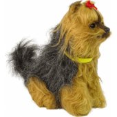 LeanToys Interactive Dog Dog Yorkshire terrier Plush Sz