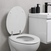 LA00000073WHTEU7 Wooden Toilet Seat