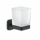 glass with holder Tonga, matte black