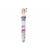 Multicolor Unicorn Automatic Pen 10 White