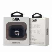 Embossed Karl Head AirPods Pro cover Black