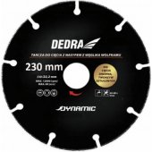Dedra pjovimo diskas medienai ir plastikui pjauti, 230mm/ 22,2 (HR1006)
