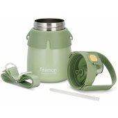 9863 Vakuuminė gertuvė 800ml žalia