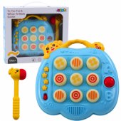 Mėlynas vikrumo žaidimo „Whac-A-Mole“ plaktukas mažyliams