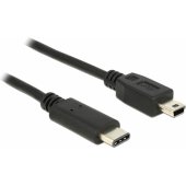 Delock USB kabelis USB type-C(M) -> miniUSB-B(M) 2.0 1m