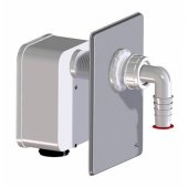 Built-in siphon body with 1 connection for basin/ washing machine