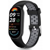 Iconband Air Xiaomi Smart Band 8/ 9/ 10 juoda/ pilka