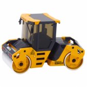 Huina geltonas metalinis kelių volas, statybinė transporto priemonė 1:50