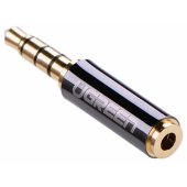 Adapteris 2.5 mm micro jack (kištukas) į 3.5 mm mini jack (lizdas) pilkas