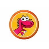 Skraidantis diskas frisbis su dinozauru, oranžinis, 20 cm