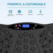 Vibration plate (1-120 speed) / remote control / LCD screen / Pre-Set