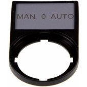 Eaton aprašomoji lentelė MAN-0-AUTO 50 x 30 mm juoda 22 mm stačiakampė M