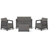 Scandi Linea 2 Seater Set Grey
