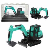 Huina Green 1:80 Metal Collectible Model Excavator