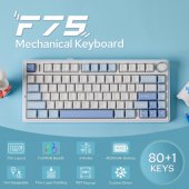 F75 EN White + Blue + Purple switch