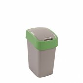 Curver Pacific Flip recycling garbage can tilting 25L green (