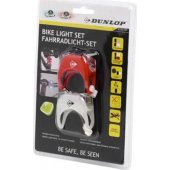 Dunlop Deluxe Led front rear silicone bicycle light set