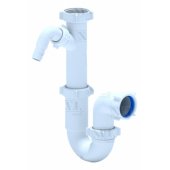 U-veida sifons bez noplūdes, 1®1/ 2x40-50, ar veļas mašīnas p