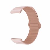 22 mm universalus magnetinis silikoninis dirželis, smėlio spalvos