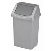 Šiukšliadėžė CLICK-IT 9L (sidabrinė)