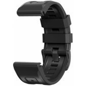 Silikoninis IconBand dirželis Garmin Fenix 5/ 6/ 6 PRO/ 7, juodas