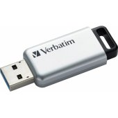 64GB „Secure Pro USB 3.2“ sidabrinė