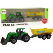 Farm Vehicle Tractor Trailer D Green