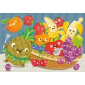 _6821013 Ravensburger dėlionė 2x24 vnt. Švieži vaisiai ir daržovės