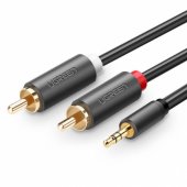 10513 AV102 2xRCA (Cinch) 3.5 mm 5m juodas