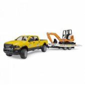 BRUDER RAM Rental Service with mini excavator