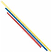 Plastic gimnastic stick 100 cm Red
