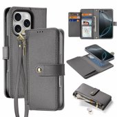 Lawa Leather Phone Case iPhone 16 Pro Grey
