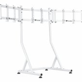 Triple Monitor Stand for Cockpit White